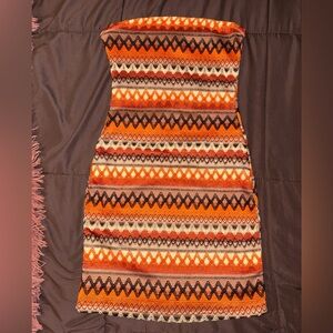 SHEIN Multicolor Strapless Dress